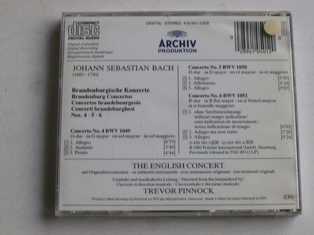 Bach - Brandenburgische Konzerte 4,5,6 / Trevor Pinnock