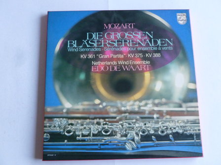 Mozart - Die Grossen Bläserserenaden / Edo de Waart (2 LP)