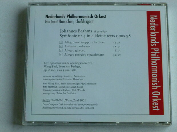 Brahms - Sympfonie nr. 4 / Hartmut Haenchen