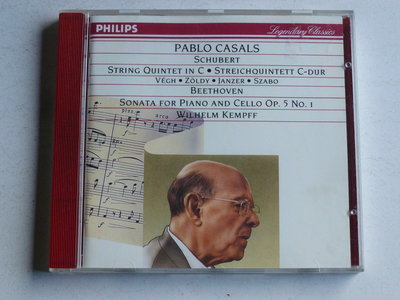 Pablo Casals - Schubert string quintet, Beethoven sonata