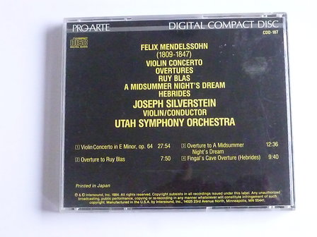 Mendelssohn - Violin Concerto / Joseph Silverstein