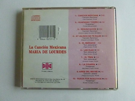 Maria de Lourdes - La Cancion Mexicana