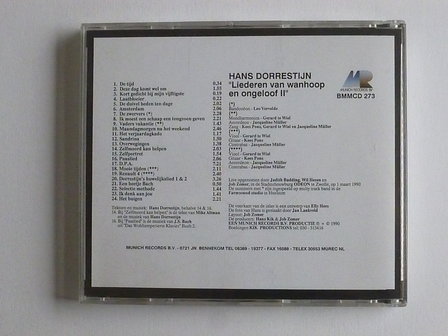 Hans Dorrestijn - Liederen van Wanhoop en Ongeloof II