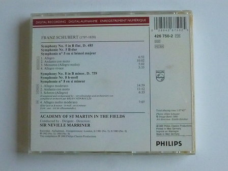 Schubert - Symphony no 5, 8 / Neville Marriner
