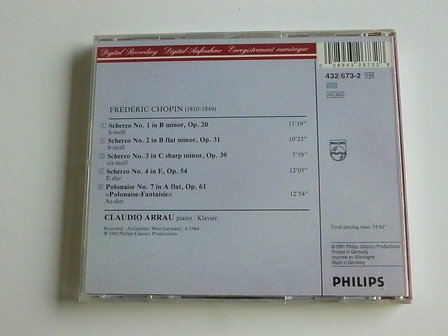 Frederic Chopin - 4 Scherzi / Claudio Arrau