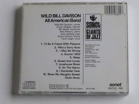 Wild Bill Davison - All American Band