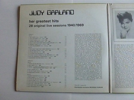 Judy Garland - Her Greatest Hits / 28 Original Live Songs (2 LP)