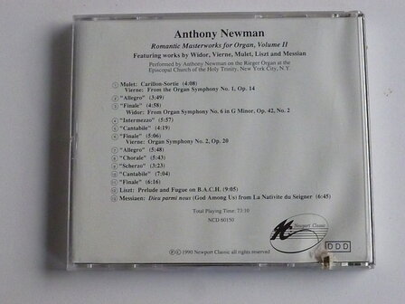 Anthony Newman - Romantic Masterworks for Organ vol. II