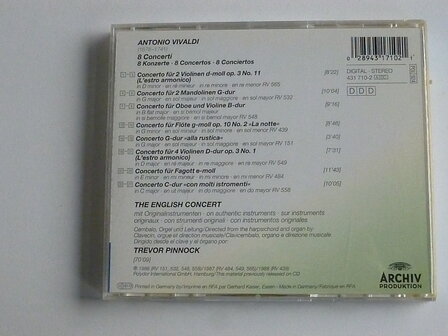 Vivaldi - 8 Concerti / Trevor Pinnock