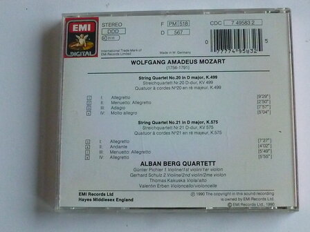 Mozart - String Quartets 20, 21 / Alban Berg Quartett