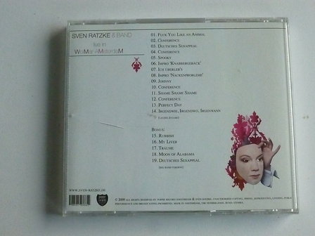 Sven Ratzke &amp; Band - Live in Weimar Amsterdam (gesigneerd)