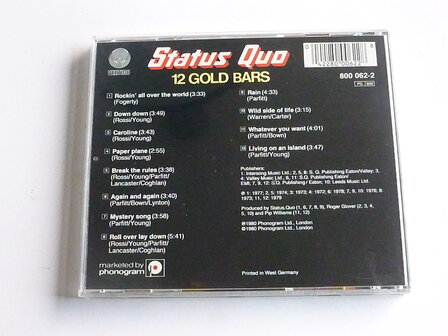 Status Quo - 12 Gold Bars (vertigo)