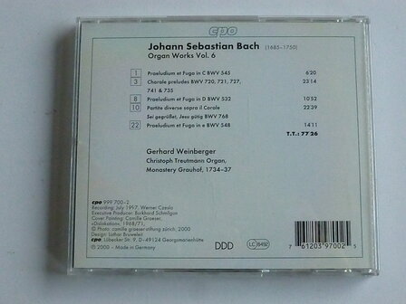 J.S.Bach - Organ Works vol.6 / Gerhard Weinberger