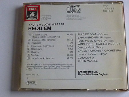 Andrew Lloyd Webber - Requiem / Placido Domingo, Sarah Brightman (EMI)