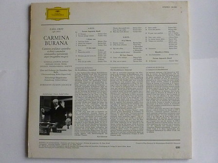 Carl Orff - Carmina Burana / Eugen Jochum (LP)