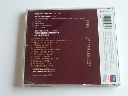 R. Strauss - Vier Letzte Lieder / Kiri te Kanawa , Solti
