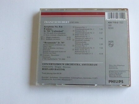 Schubert - Symphony no. 8 / Bernard Haitink