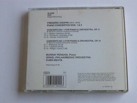 Chopin - Piano concertos 1 &amp; 2 / Murray Perahia , Zubin Mehta