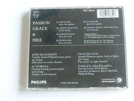 Passion Grace &amp; Fire - john mclaughlin / al di meola / paco de lucia