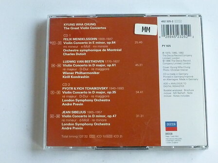 Kyung Wha Chung - The Great Violin Concertos (2 CD)