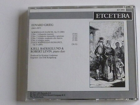 Grieg - Piano Music for four hands / Kjell Baekkelund, Robert Levin