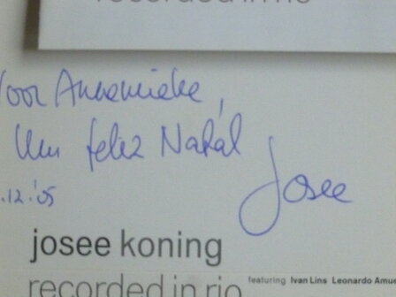 Josee Koning - Recorded in Rio (gesigneerd)