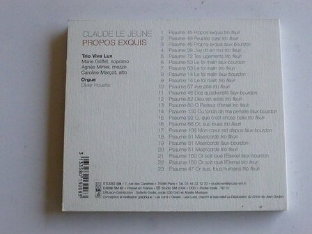 Claude Le Jeune - Propos Exquis / Trio Viva Lux