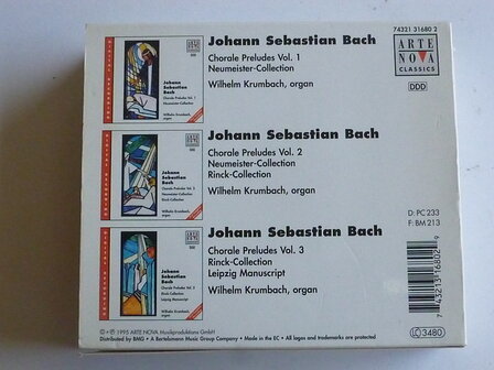 J.S.Bach - Chorale Preludes vol. 1,2,3 / Wilhelm Krumbach (3 CD)