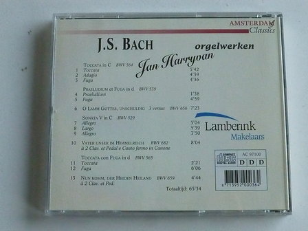 J.S. Bach - Orgelwerken / Jan Harryvan
