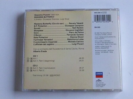 Puccini - Madama Butterfly / Alberto Erede, Renata Tebaldi (2 CD)