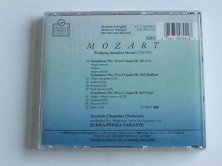 Mozart - Symphony 32,35,36 / Jukka Pekka Saraste