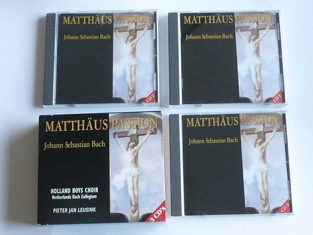 Bach - Matth&auml;us Passion / Holland Boys Choir , P J Leusink (3 CD)