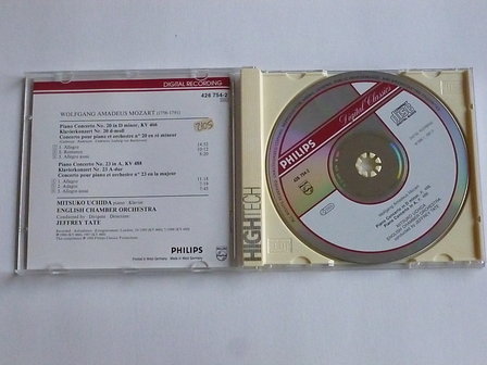 Mozart - Piano concerto 20, 23 / Mitsuko Uchida , Jeffrey Tate