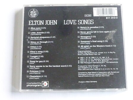 Elton John - Love Songs (rocket rec.)