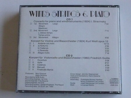 Winds, Strings &amp; Piano / Emmy Verhey, Viersen, van Oosterum (2 CD)