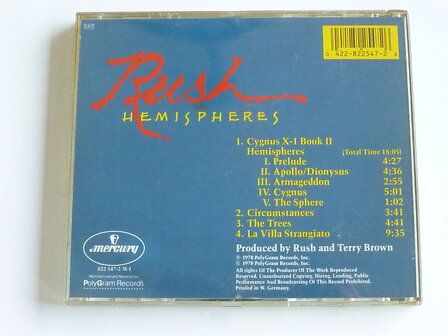 Rush - Hemispheres