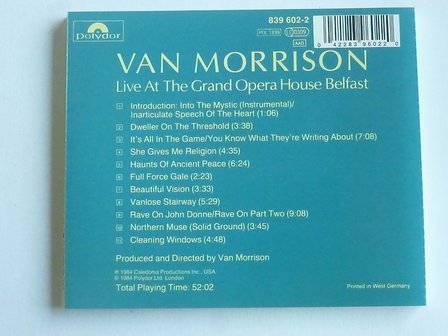 Van Morrison - Live at the Grand Opera House Belfast