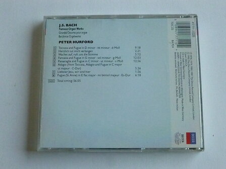 Bach - Toccata &amp; Fugue / Peter Hurford
