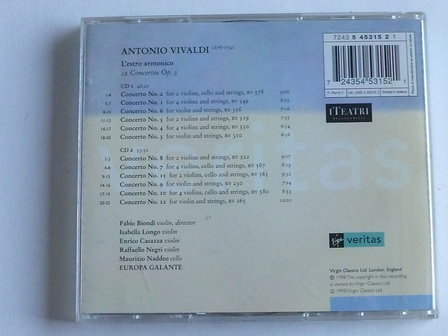 Vivaldi - L&#039; Estro Armonico / Fabio Biondi (2 CD)