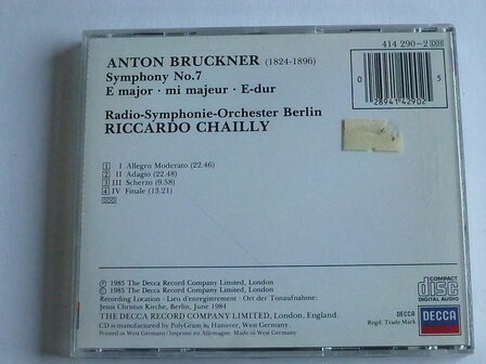 Bruckner - Symph. 7 / Riccardo Chailly