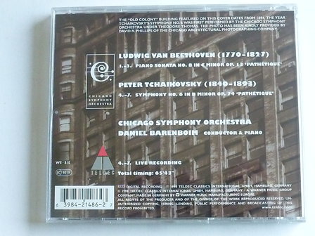 Beethoven - Pathetique, Tchaikovsky / Daniel Barenboim