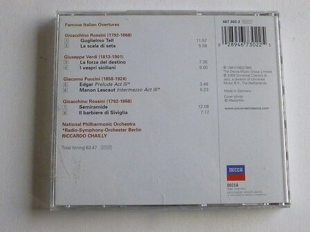 Famous Italian Overtures - Riccardo Chailly
