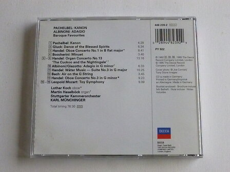Pachelbel - Kanon, Albinini - Adagio / Karl Munchinger