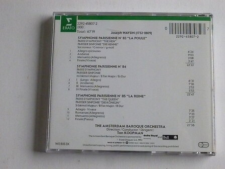 Haydn - Symphonies 83,84,85 / Ton Koopman