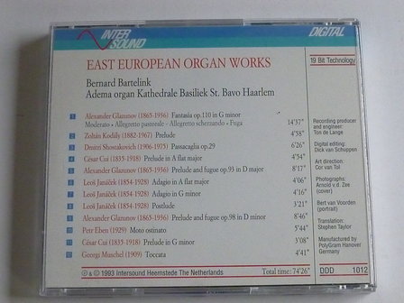 Bernard Bartelink - East European Organ Works