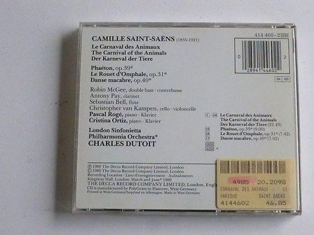 Saint-Saens - Carnaval des Animaux / Charles Dutoit