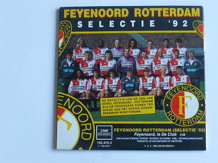 Feyenoord Rotterdam  (Selectie &#039;92) - Wij houden van die club (CD Single)