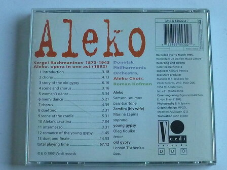 Rachmaninov - Aleko / Roman Kofman