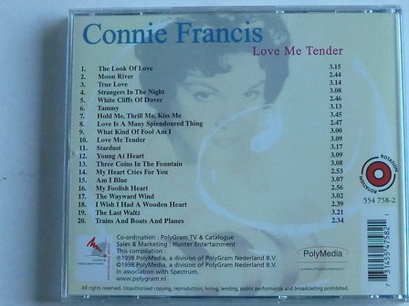 Connie Francis - Love me tender
