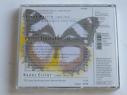 Nederlands Kamerkoor - Vrede en Vrijheid programma / John Alldis